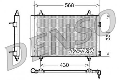 Радiатор кондицiонера DENSO DCN07008 (фото 1)