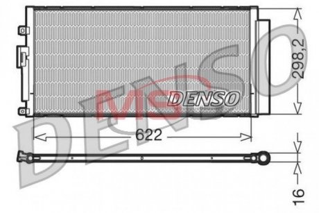 Радиатор кондиционера DENSO DCN09046