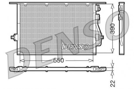 Радіатор кондиціонера DENSO DCN10014 (фото 1)