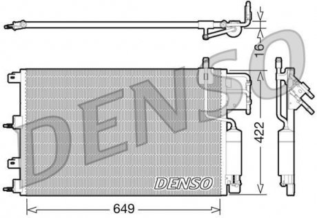 Радиатор кондиционера DENSO DCN10023 (фото 1)