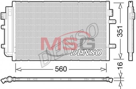 Радиатор кондиционера DENSO DCN12005 (фото 1)
