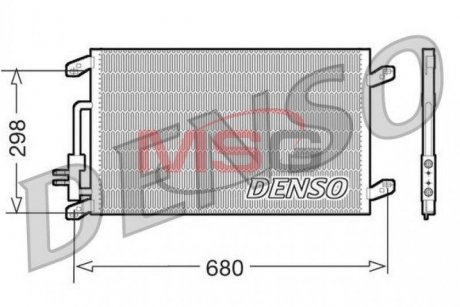 Радиатор кондиционера DENSO DCN13016