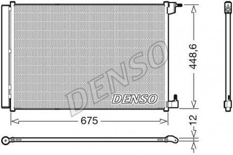 Радіатор кондиціонера DENSO DCN17060 (фото 1)