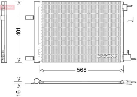 Радиатор кондиционера DENSO DCN20008