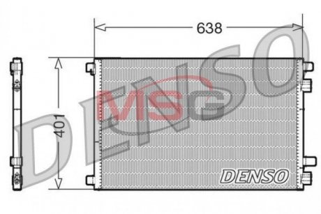 Радіатор кондиціонера DENSO DCN23012 (фото 1)