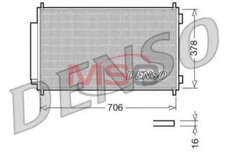 Радиатор кондиционера DENSO DCN40002