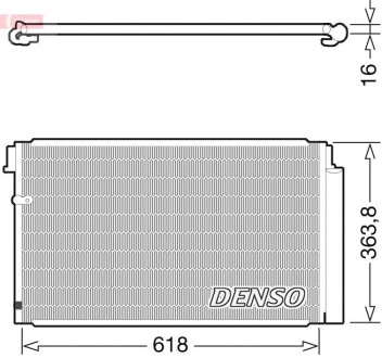 Радиатор кондиционера DENSO DCN40011