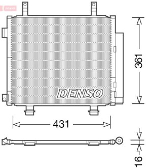 Радіатор кондиціонера DENSO DCN47004