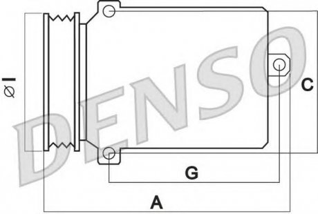 Компрессор кондиционера DENSO DCP17070