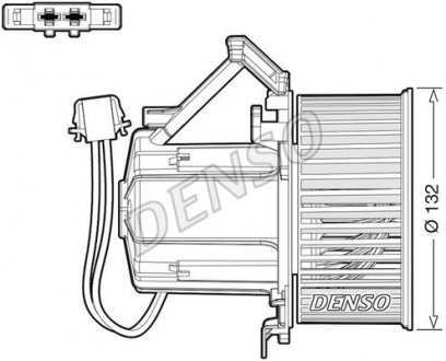 Вентилятор салону AUDI A4 / A5 / Q5 2007 - 2015 DENSO DEA02009