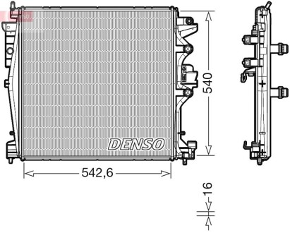 Радиатор основной DENSO DRM01004