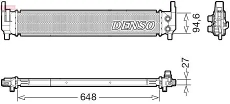 Радиатор охлаждения двигателя DENSO DRM02042