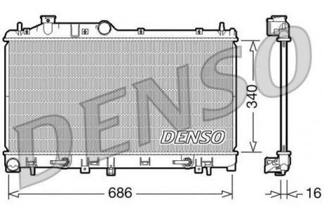 Конденсер DENSO DRM36008 (фото 1)