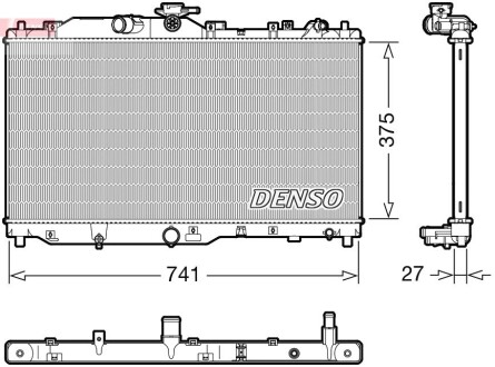 Радиатор MAZDA CX-3 \'\'1.5 Skyactive-D \'\'15>> DENSO DRM44050