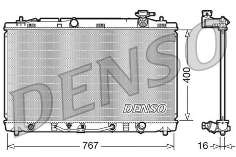 Радіатор охолодження DENSO DRM50030