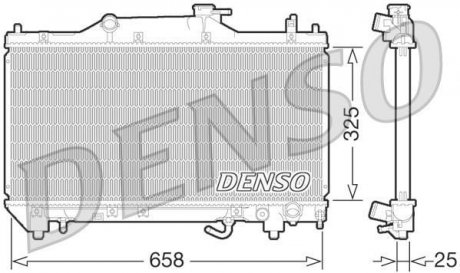 Радіатор охолоджування DENSO DRM50067