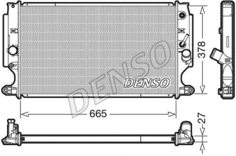 Радіатор охолоджування DENSO DRM50088