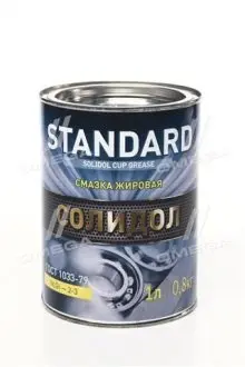 Смазка солидол standard (банка жесть 1л /0,8кг) <дк> (24шт ящ) Дорожня карта 41071028317