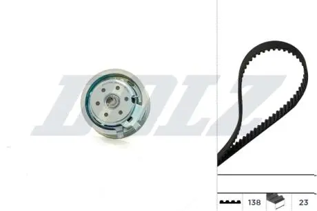 К-кт. ГРМ (рем.+ролик+крепление) Audi 1,6 A3/A4 VW Golf IV 1,6/2,0Skoda 1,6/2,0 Seat DOLZ SKD050