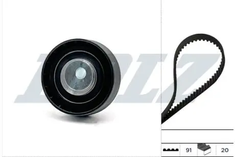 К-кт. ГРМ (рем.+ролик) Ford Focus 1.8TDCi 00- DOLZ SKD123