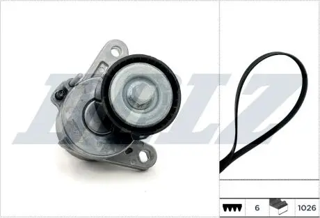 К-т ГРМ (ремінь + ролик) А3/A4, SKODA OCTAVIA III 12-, SEAT DOLZ SKD226A