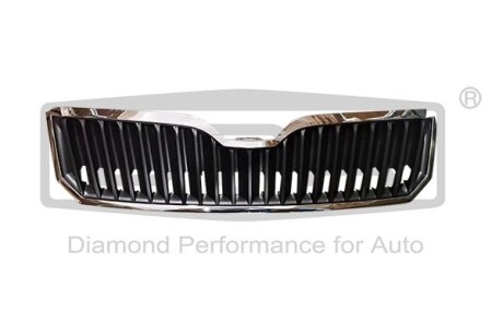 Radiator grille; with bright frame; without emblem; high chrome DPA 88531829802