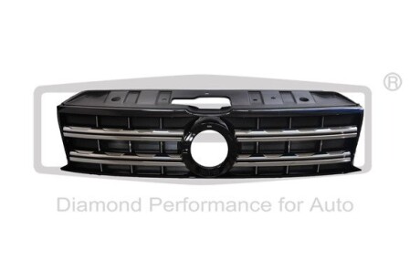 Radiator grille; without emblem; with trim strip; chrome DPA 88531841002