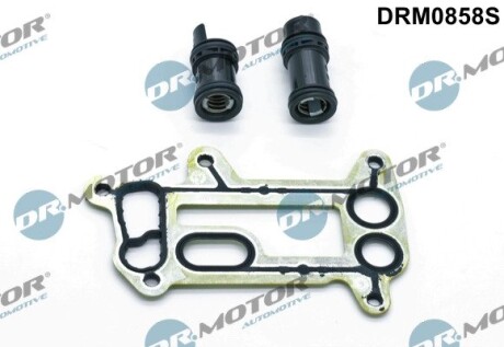 Повний р-кт масляного радіатора BMW 1 E87, 3 E90, 5 E60, X1,X3 DR. MOTOR DRM0858S