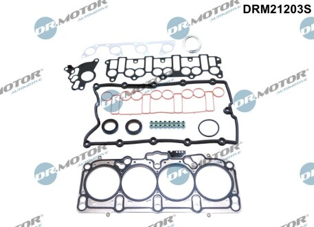 Комплект прокладок верхній + прокладка ГБЦ (3 отвори) DR. MOTOR DRM21203S