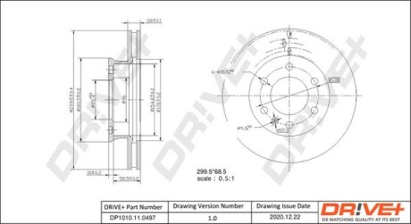 Drive+ - Гальмівний диск Drive+ DP1010.11.0497