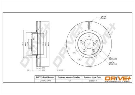 Drive+ - Гальмівний диск Drive+ DP1010.11.0668