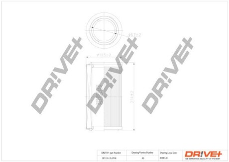 Drive+ Фільтр повітря (аналог WA6565) Drive+ DP1110.10.0746