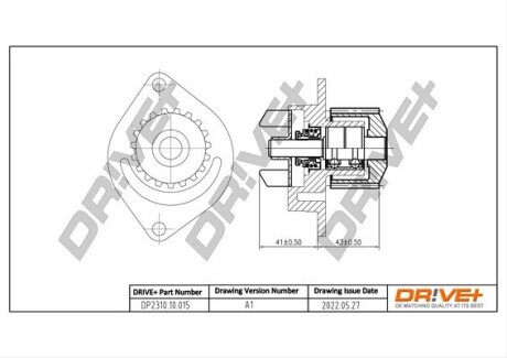 Насос охолоджуючої рідини Drive+ DP2310.10.015