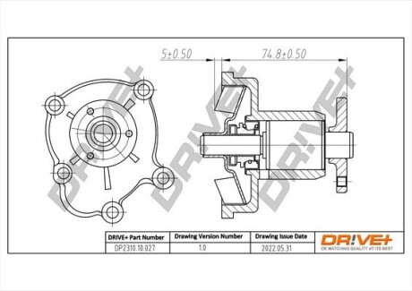 Drive+ Насос охолоджуючої рідини Drive+ DP2310.10.027