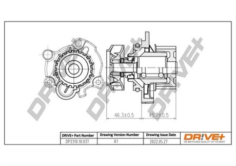 Насос охлаждающей жидкости Drive+ DP2310.10.037