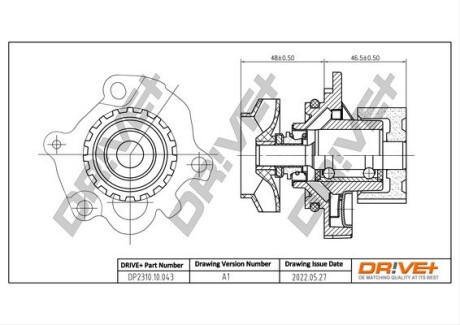 Насос охолоджуючої рідини Drive+ DP2310.10.043