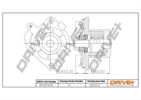 Насос охолоджуючої рідини Drive+ DP2310.10.093