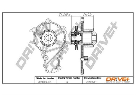 Drive+ Насос охолоджуючої рідини Drive+ DP2310.10.112 (фото 1)