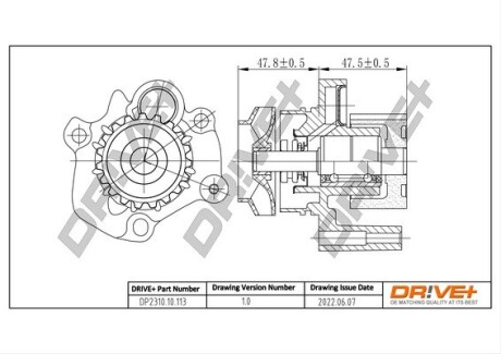 Насос охолоджуючої рідини Drive+ DP2310.10.113