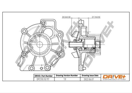 Drive+ Насос охолоджуючої рідини Drive+ DP2310.10.117