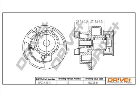 Насос охолоджуючої рідини Drive+ DP2310.10.131