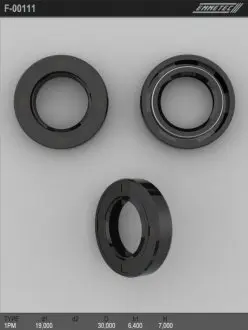 Сальник 19,00/30,00*6,40/7,00 тип 1pm EMMETEC F-00111