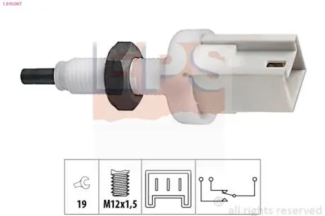 ALFA ROMEO Выключатель STOP-сигналов FIAT EPS 1.810.067