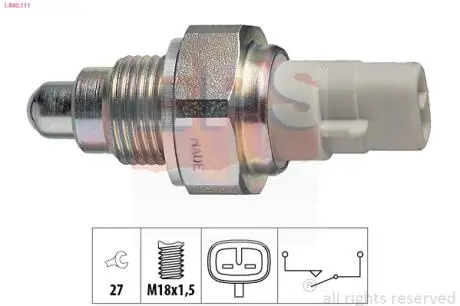 Датчик заднего хода Toyota Auris, Avensis, Camry, Carina, Corolla, Hilux, Land Cruiser, RAV 4, Yaris EPS 1.860.111