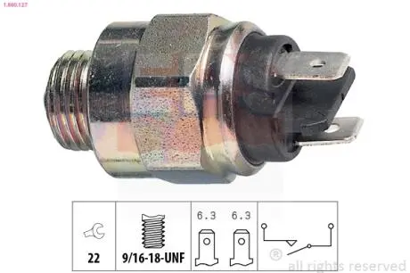 Выключатель света заднего хода CHRYSLER VOYAGER 95- EPS 1.860.127