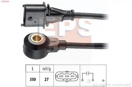 OPEL Датчик детонації ASTRA G 1.8 16V 00-, VECTRA C 2.2 DGi 03-08 EPS 1.957.074