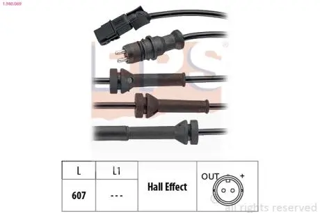 Датчик ABS Renault Espace 02- EPS 1.960.069