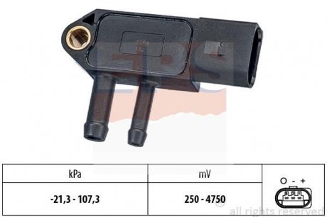 Датчик тиску каталізатора VAG Caddy/T5 10- (сажового фільтру) EPS 1.993.266 (фото 1)
