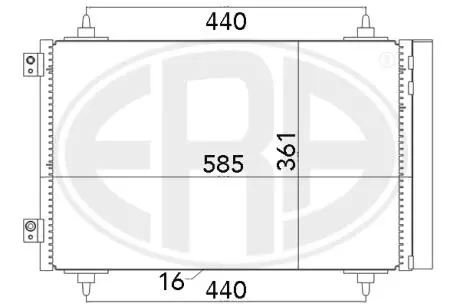 Радиатор ERA 667016