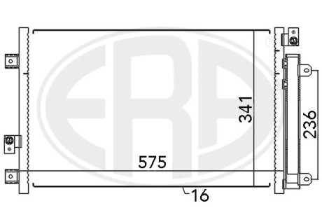 Радіатор кондиціонера ERA 667076